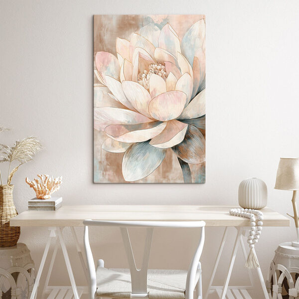 Elegant flower in soft pastel tones Elegant flower in soft pastel tones