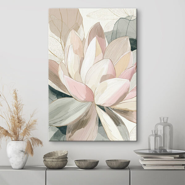 Delicate petals in soft hues