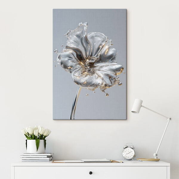 Blossoming form in fluid elegance Blossoming form in fluid elegance