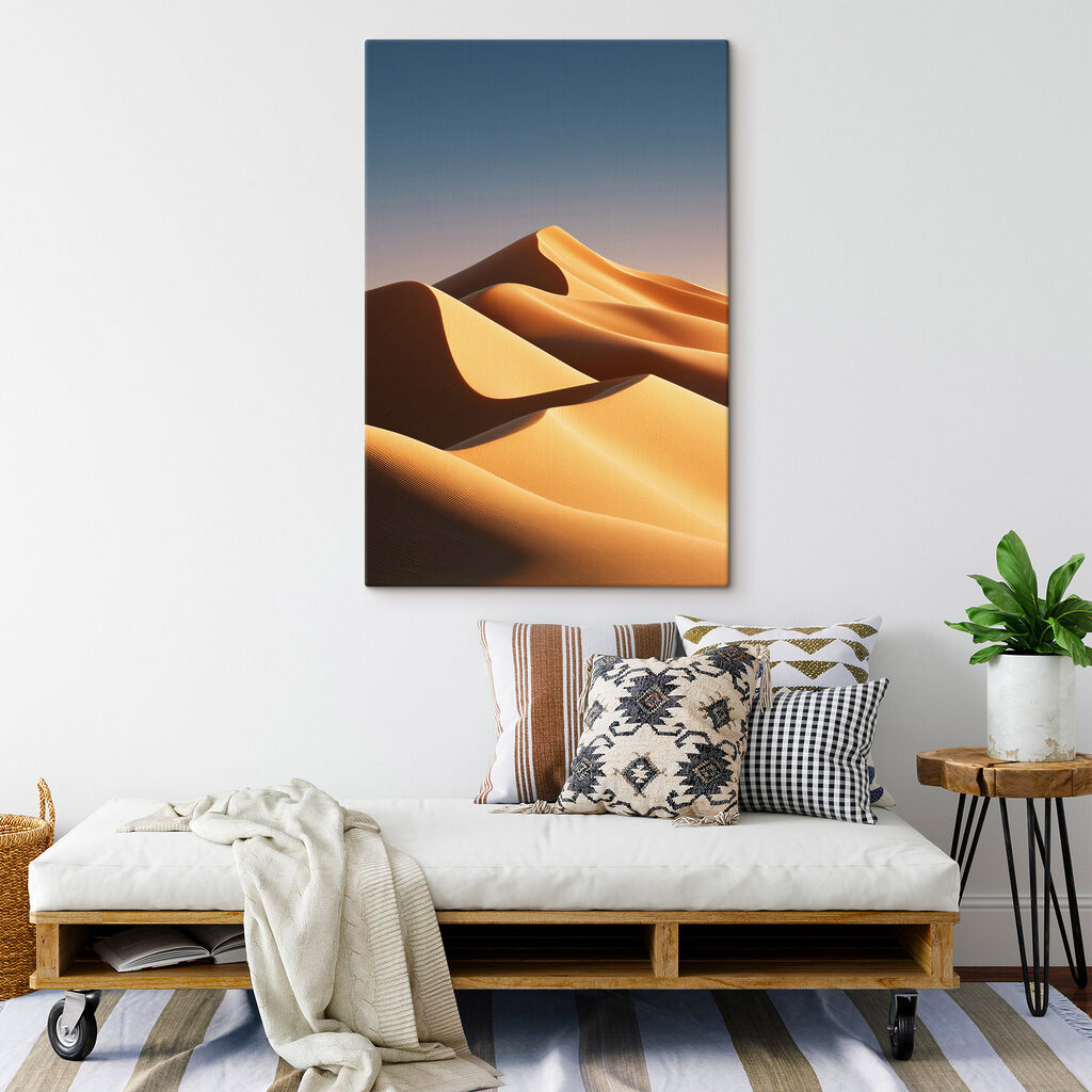 Sand dunes in the desert Sand dunes in the desert