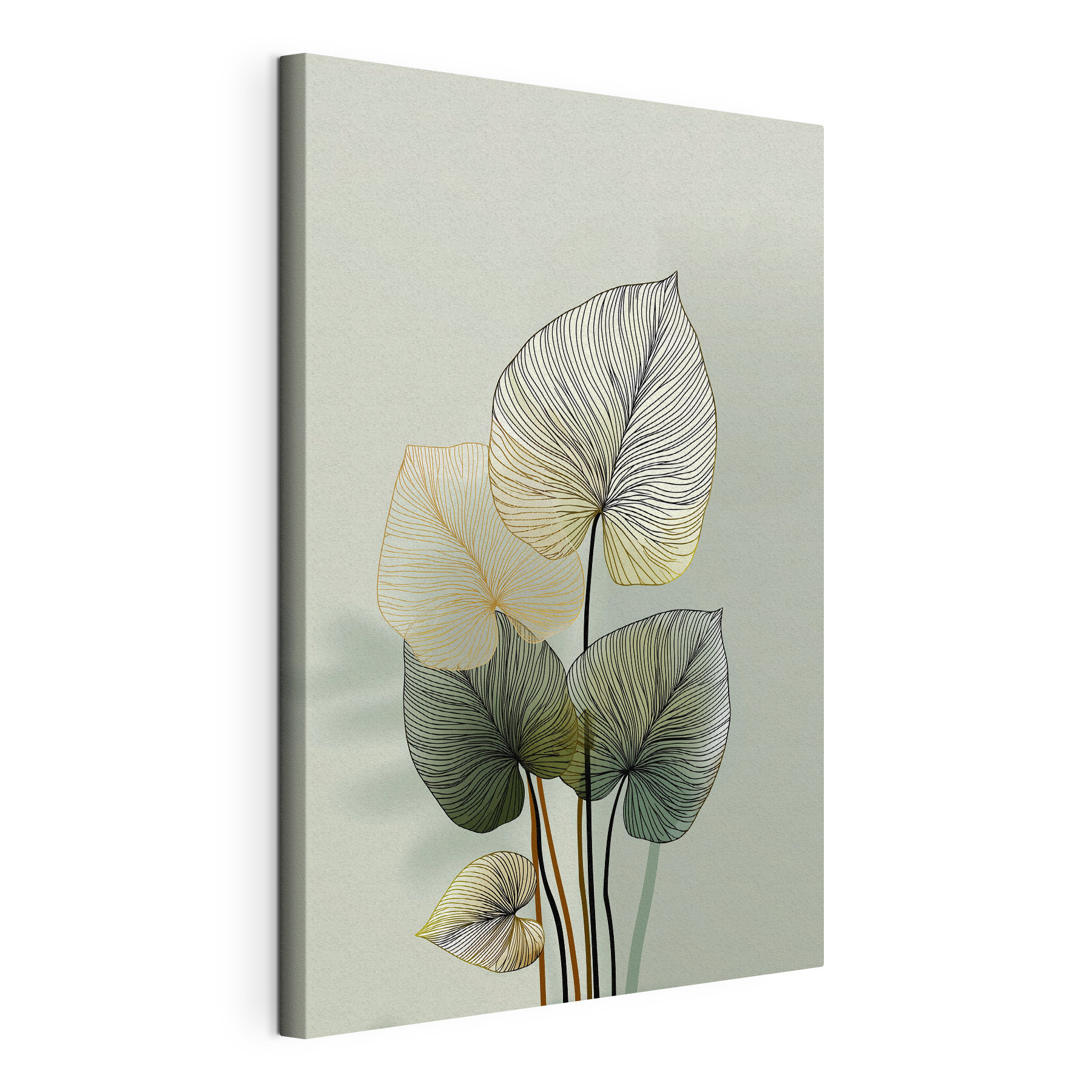 Ethereal leaves against a soft backdrop