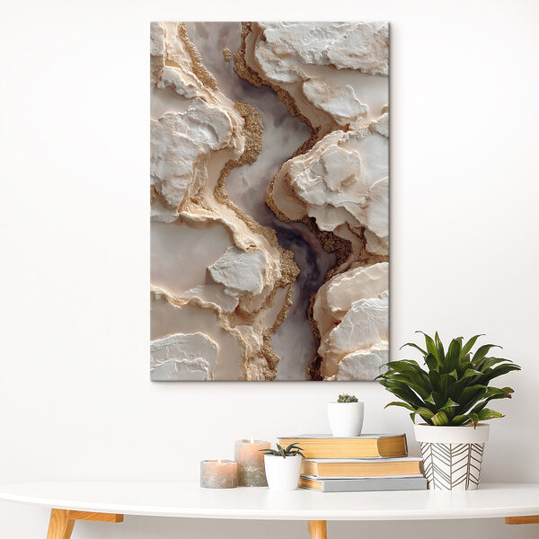 - Natural patterns in sandy terrain