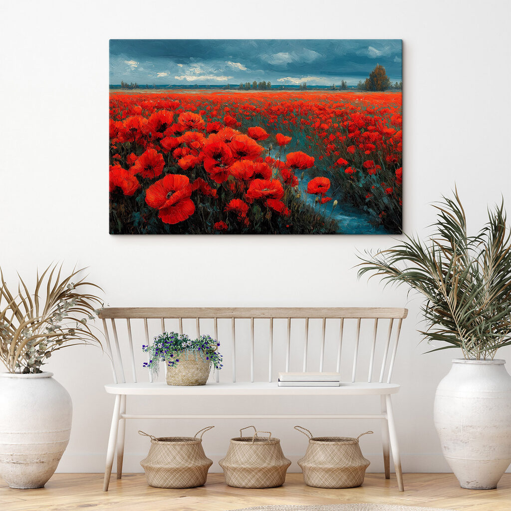 Field of red flowers