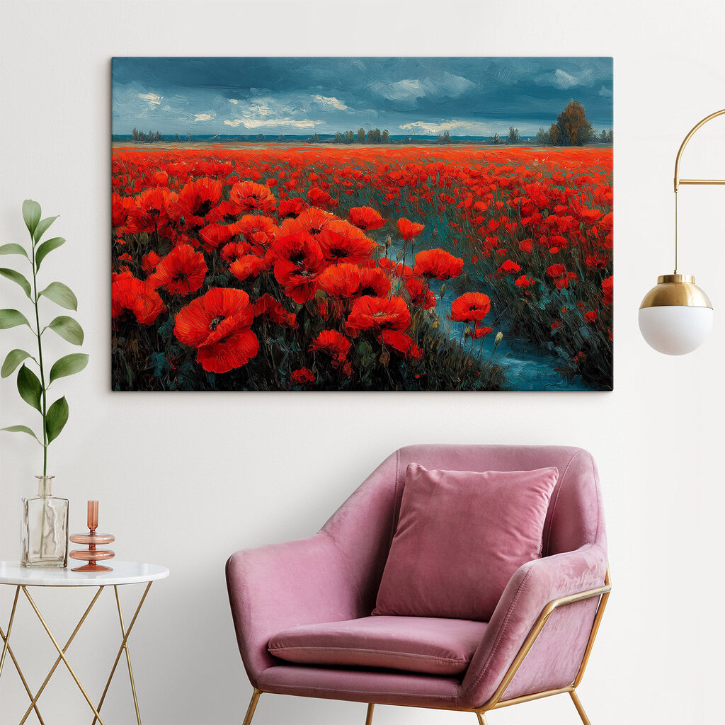 Field of red flowers