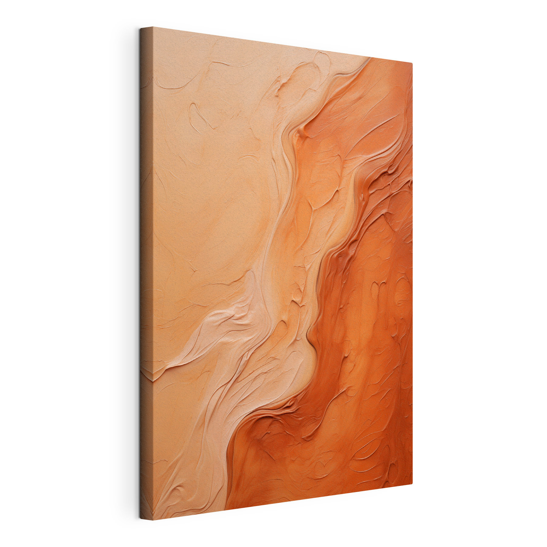 Flowing colors in warm tones