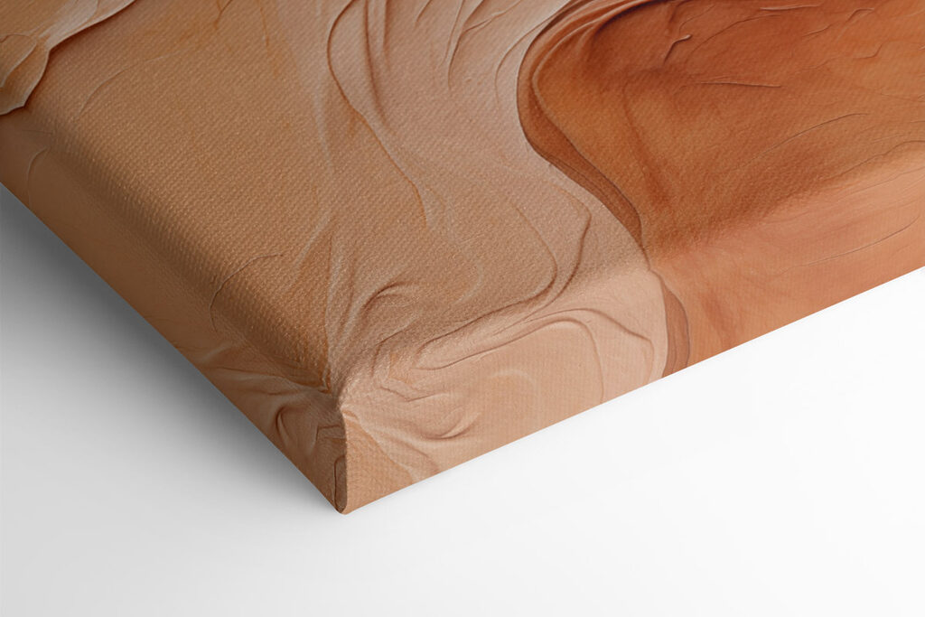 Flowing colors in warm tones