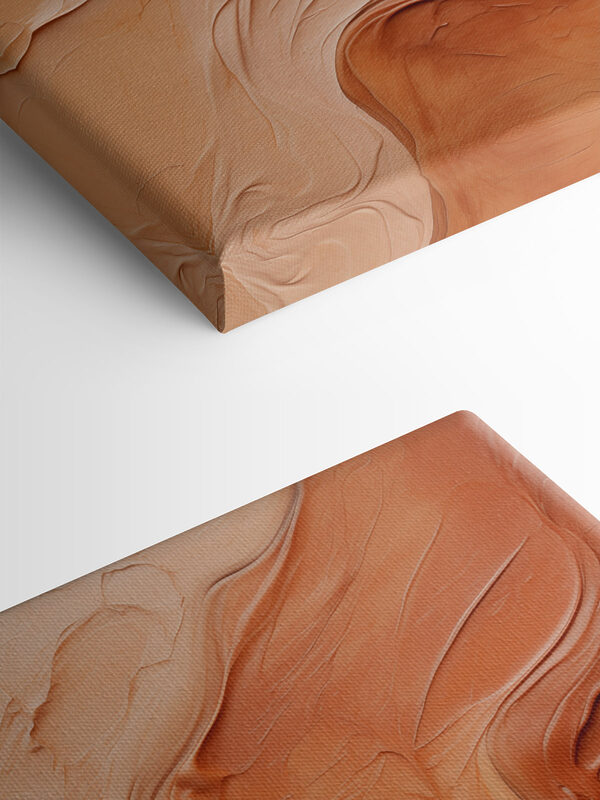 Flowing colors in warm tones