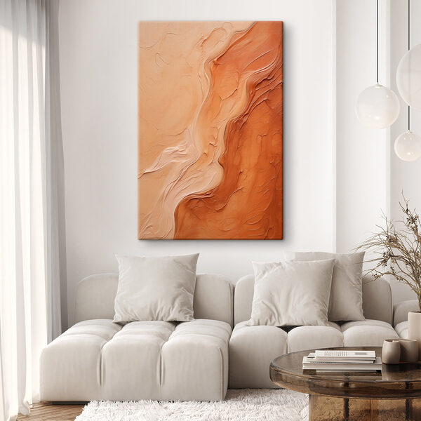 Flowing colors in warm tones