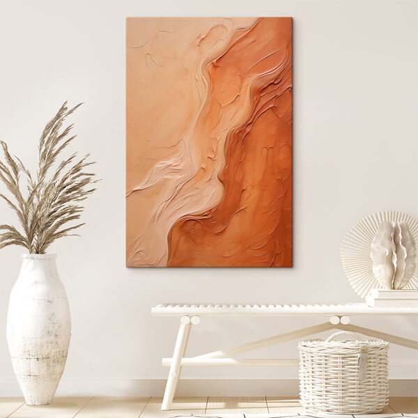 Flowing colors in warm tones