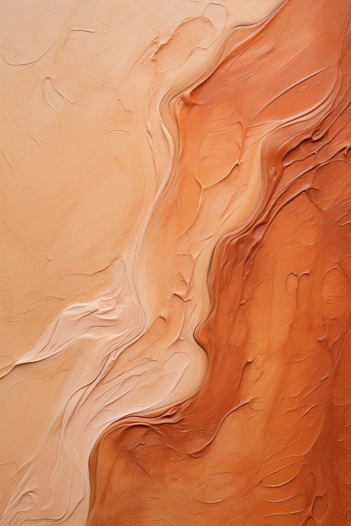 Flowing colors in warm tones