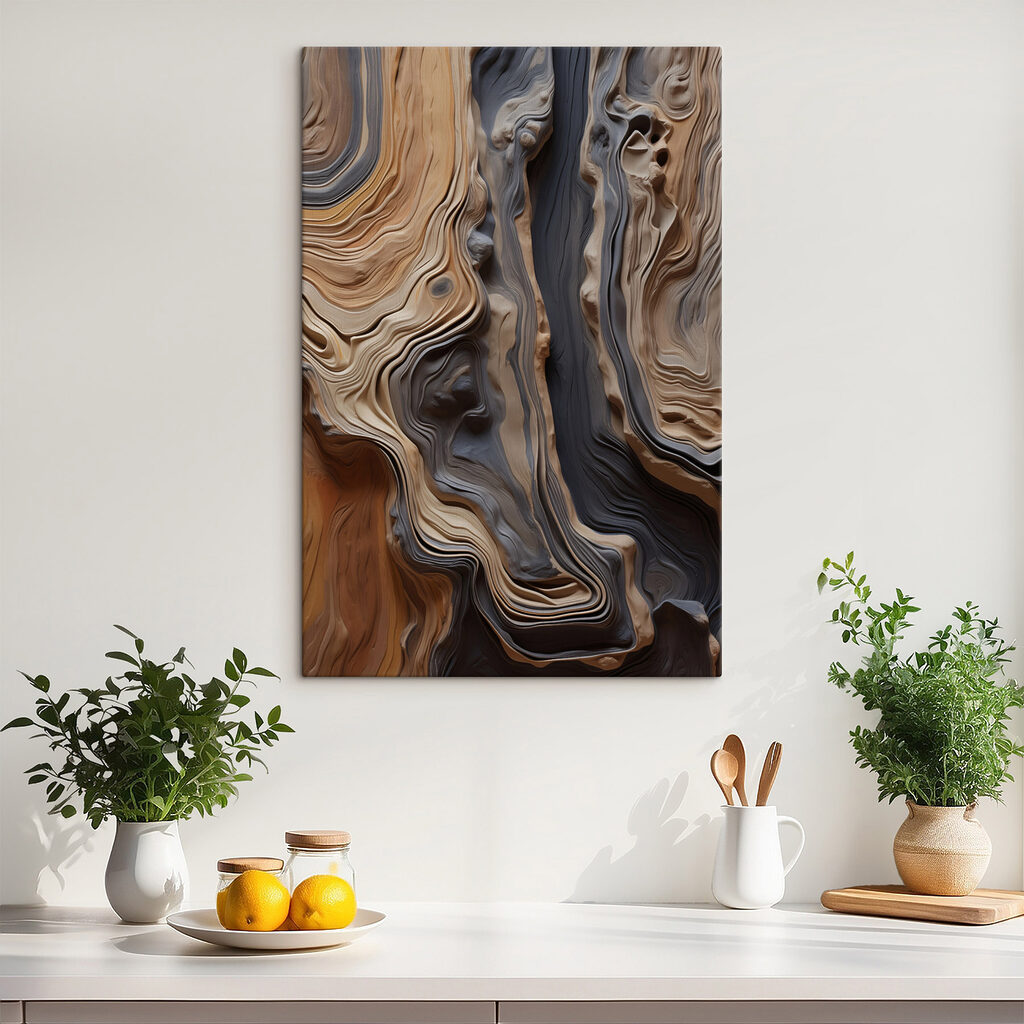 Flowing patterns of earthy tones