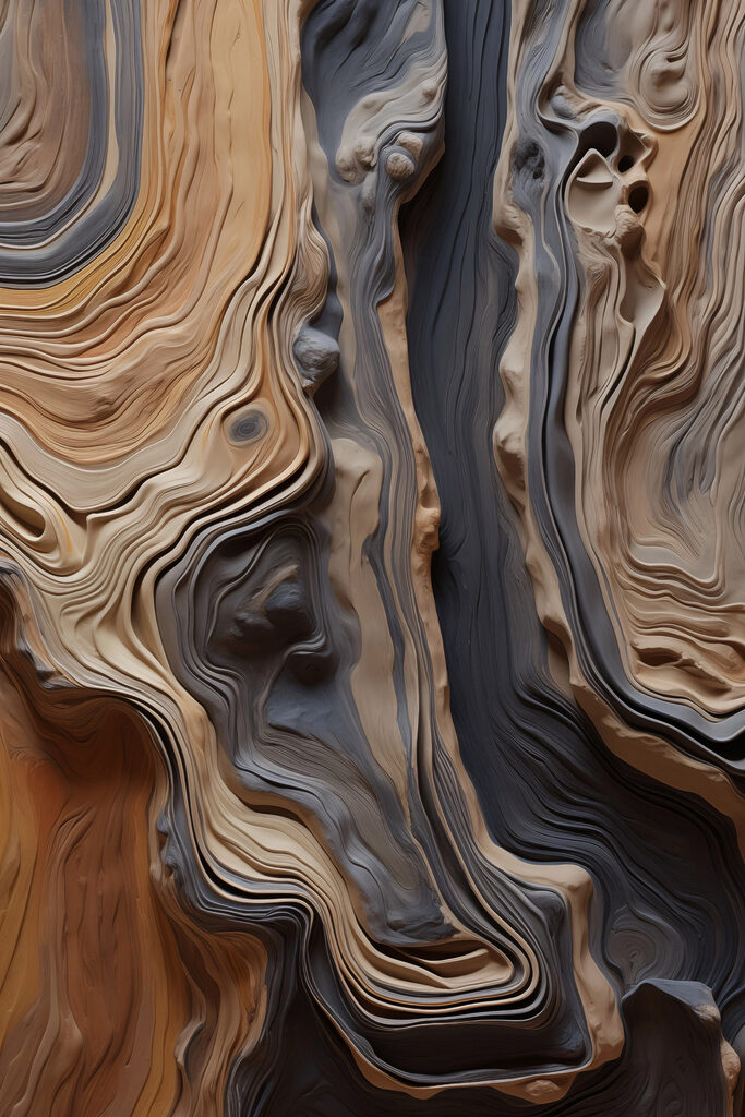 Flowing patterns of earthy tones