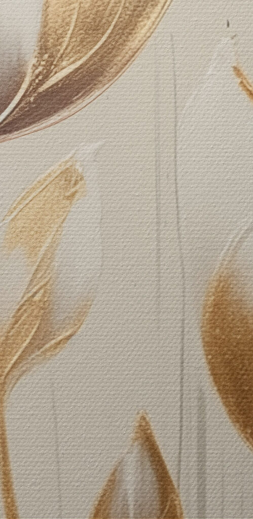 Painting of flowers on a white surface Painting of flowers on a white surface