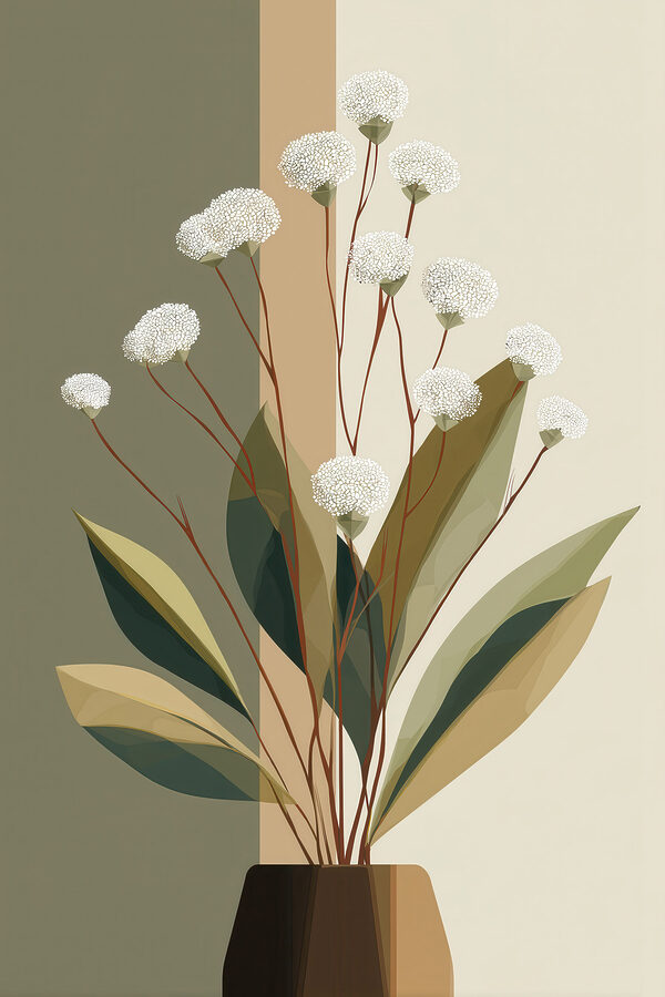 Fresh blooms in a stylish arrangement