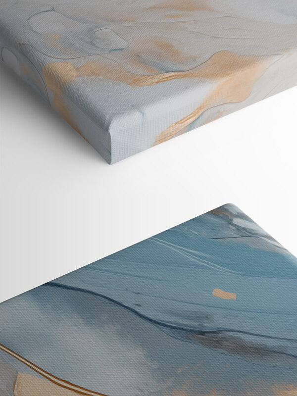 Abstract waves in calming colors
