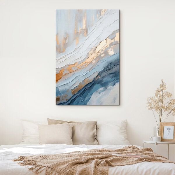 Creative abstract art in soft colors