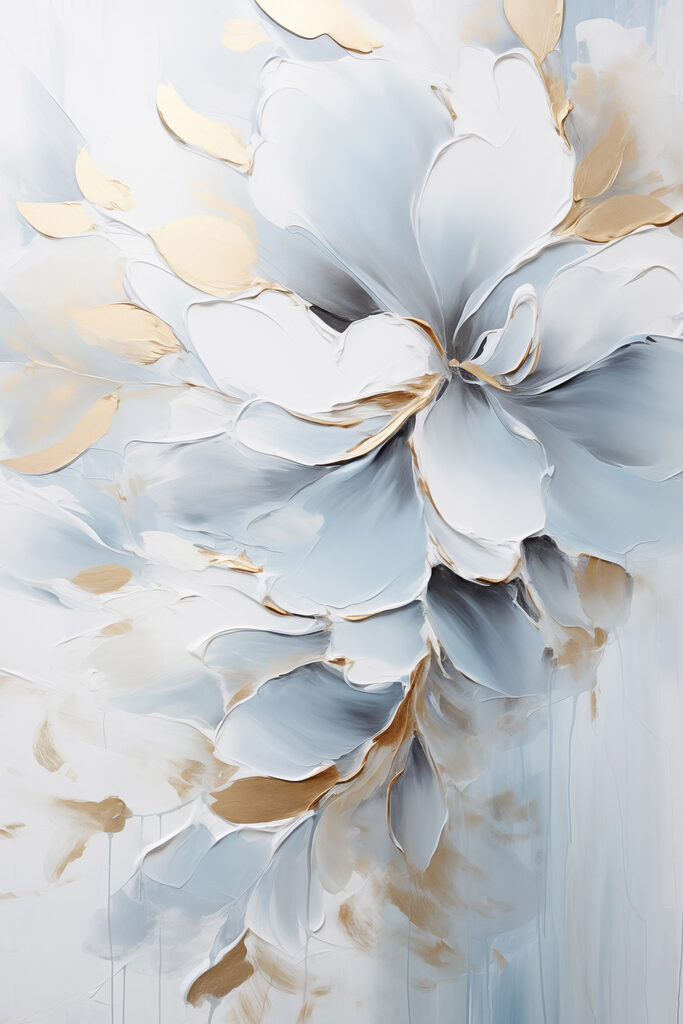 Painting of a flower Painting of a flower
