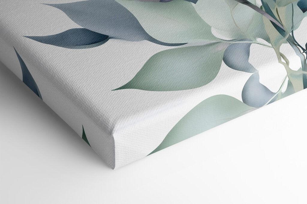 - Serene botanical composition in soft hues