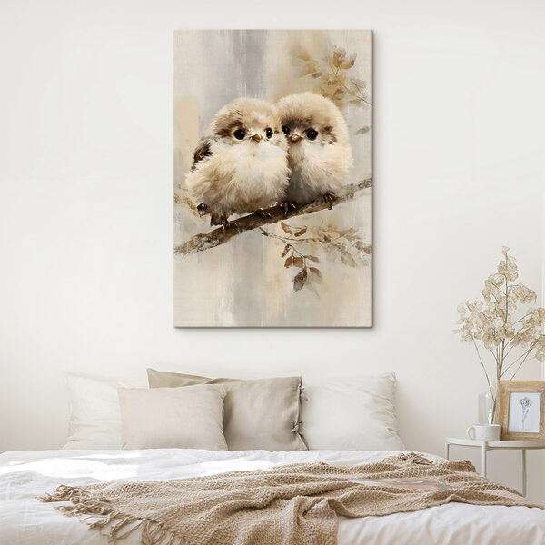 Two birds on a branch