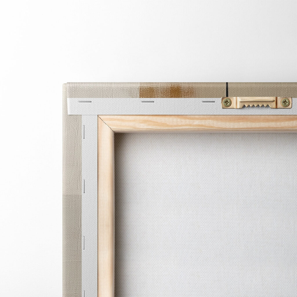 Painting of a white and brown art
