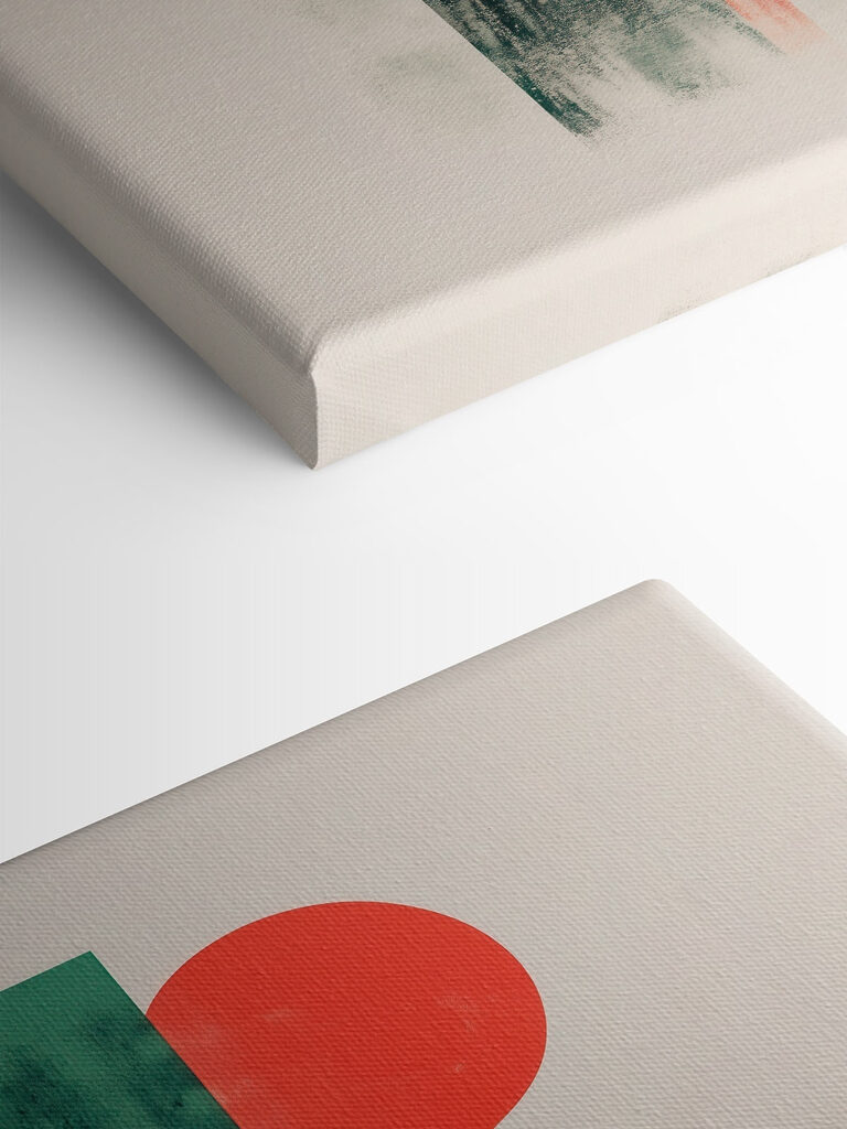 Red and green abstract art Red and green abstract art