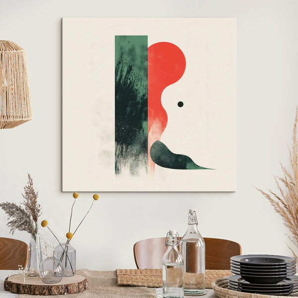 Red and green abstract art Red and green abstract art