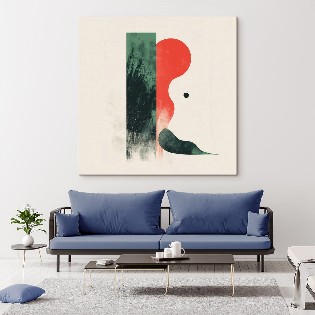 Red and green abstract art Red and green abstract art