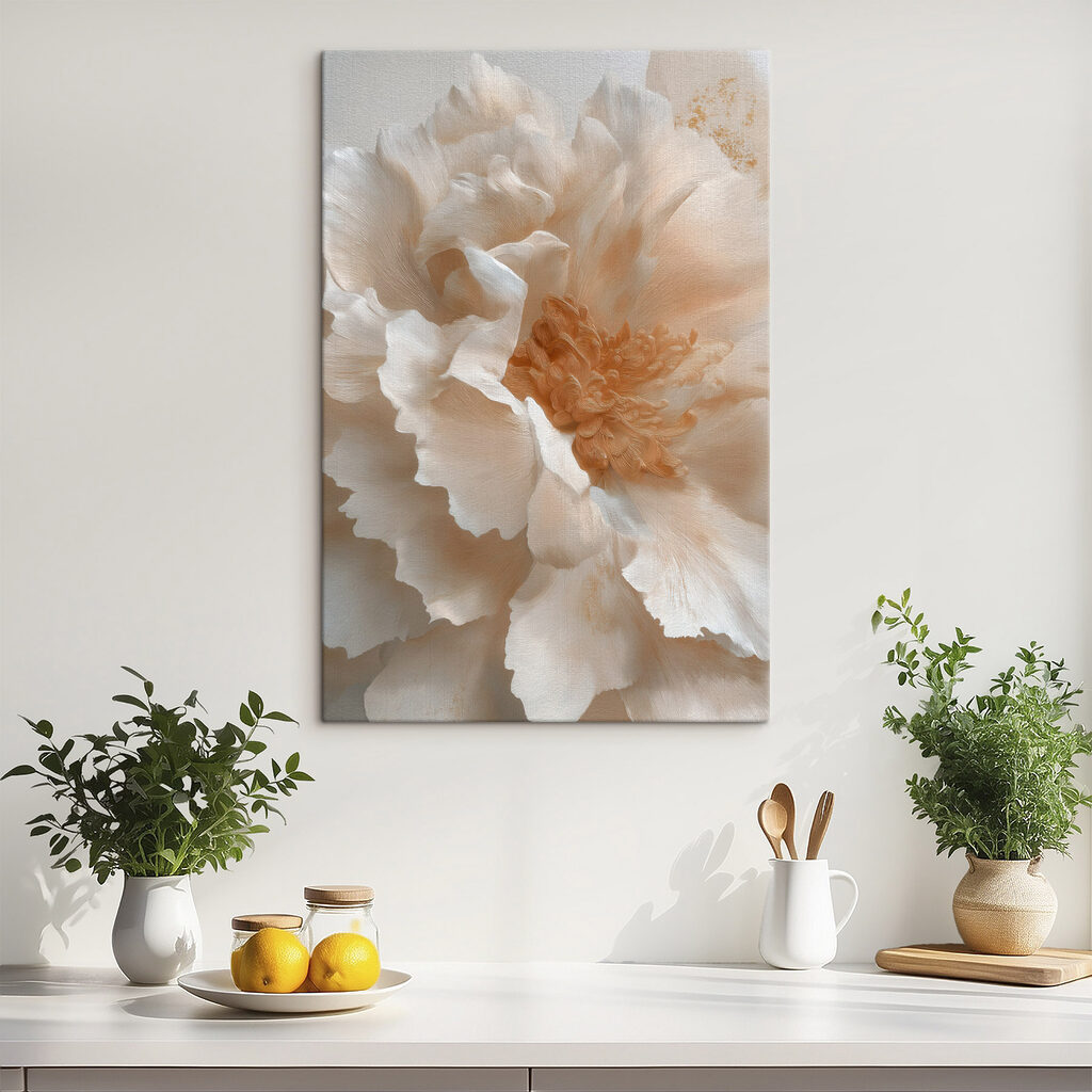 Delicate flower in soft hues