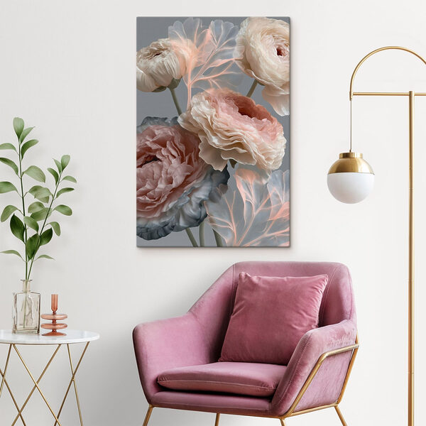 Delicate blooms in soft hues