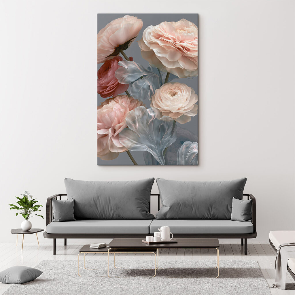 Delicate petals in soft hues
