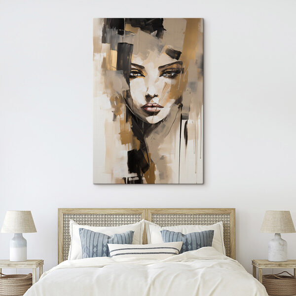 Painting of a woman's face