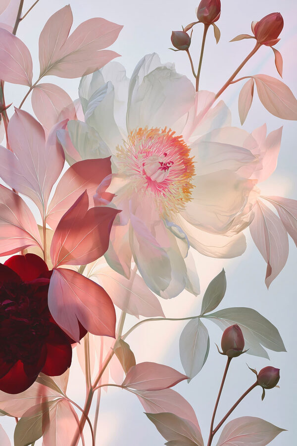 Delicate petals in soft hues