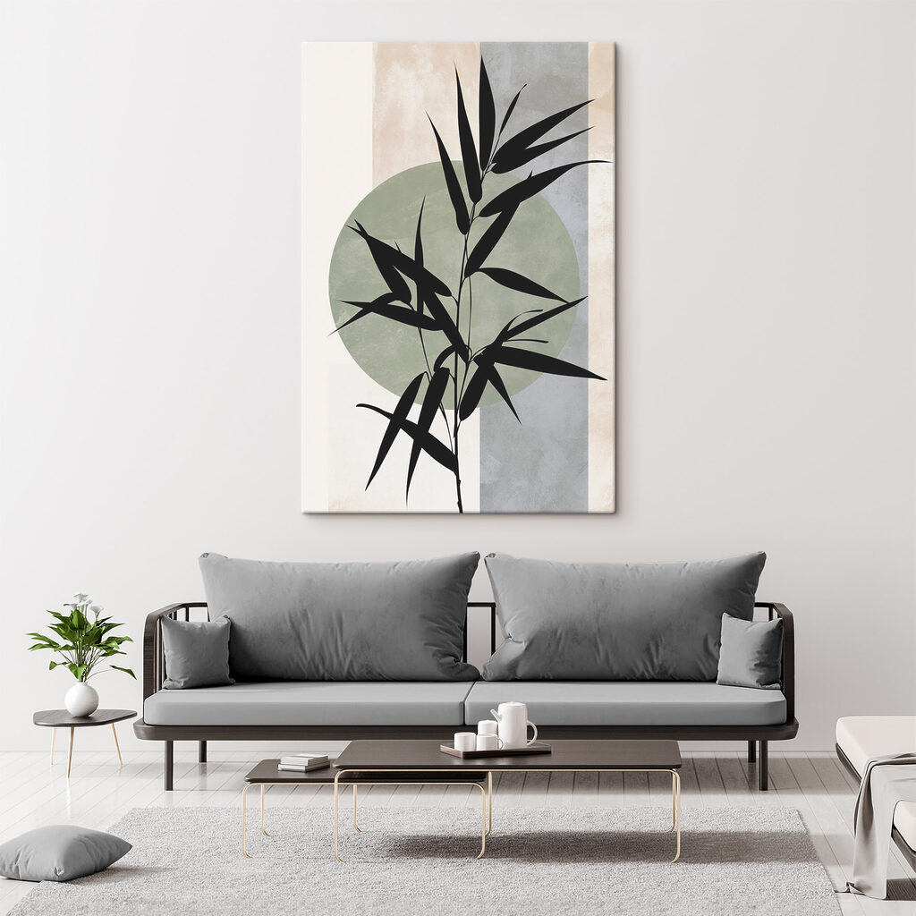 Black plant with leaves