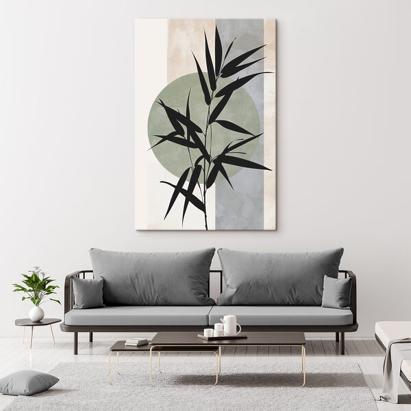 Black plant with leaves
