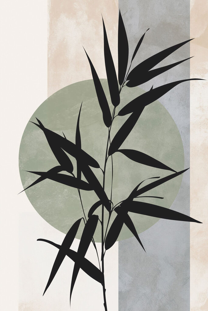 Black plant with leaves