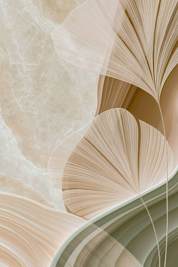 Soft curves and gentle hues blend together