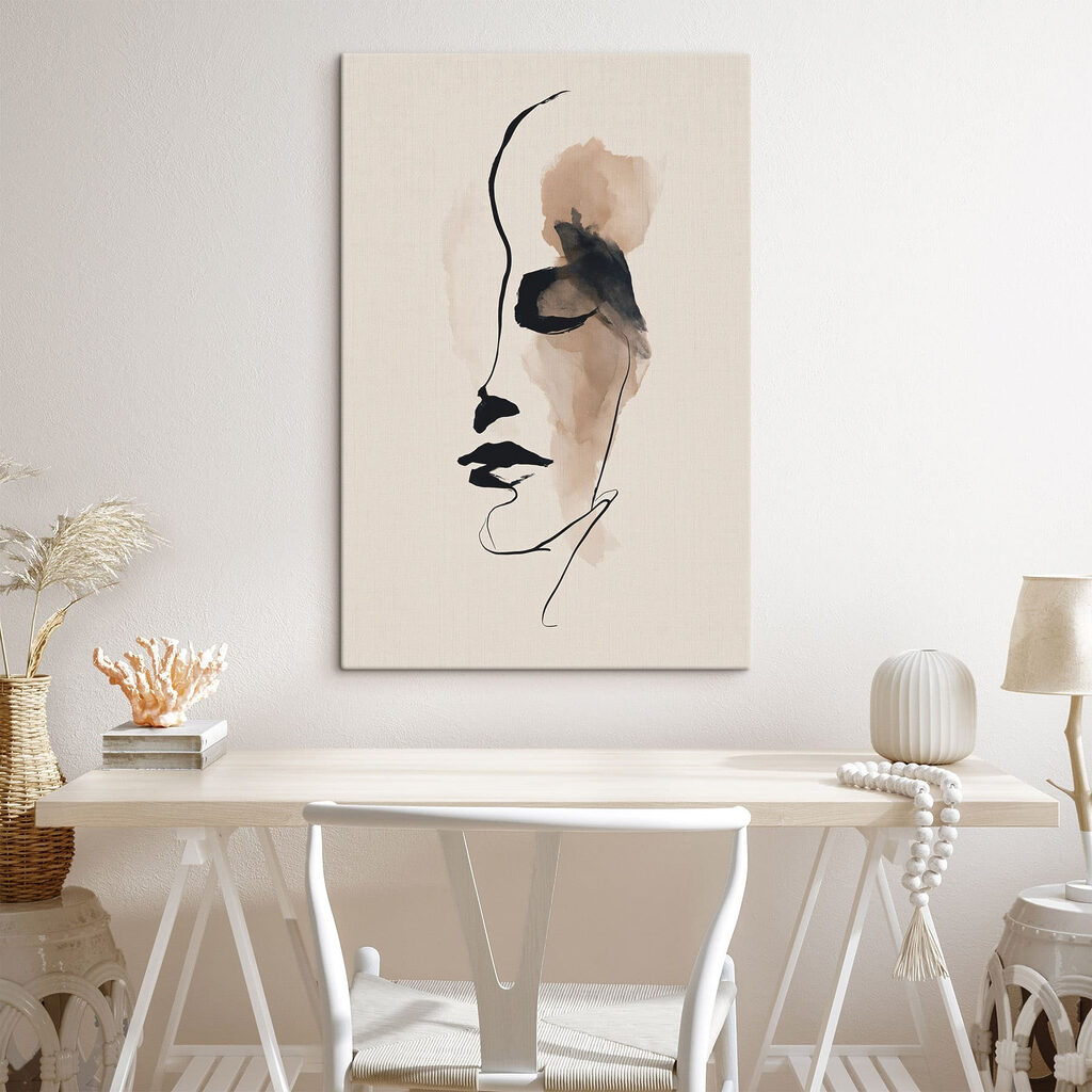 Drawing of a woman's face