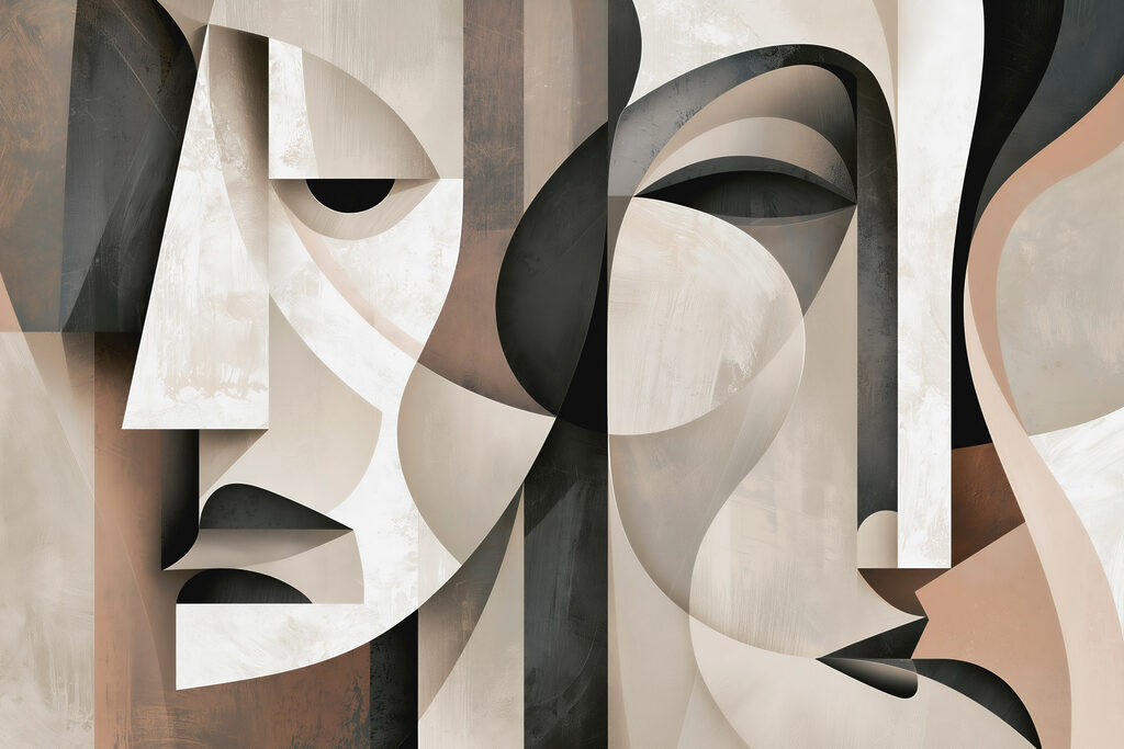 Art piece of faces