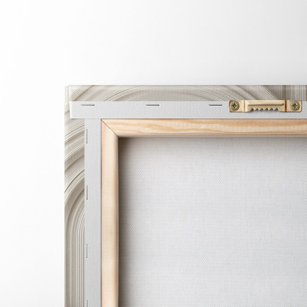 White wall with curved shapes