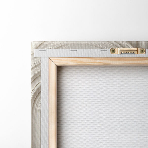 White wall with curved shapes