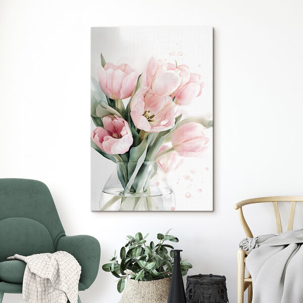 Bouquet of delicate pink tulips Bouquet of delicate pink tulips