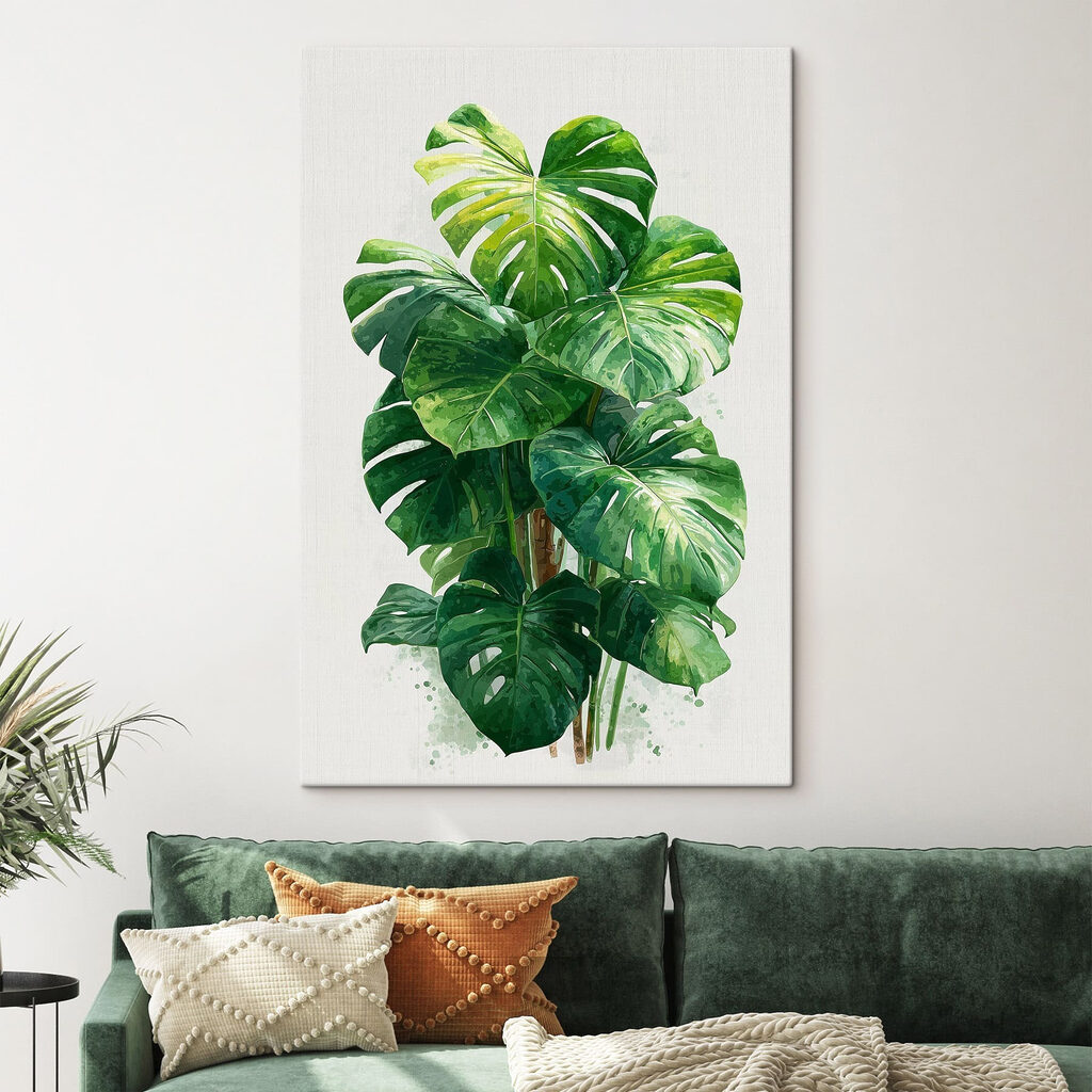 Large green plant with large leaves Large green plant with large leaves