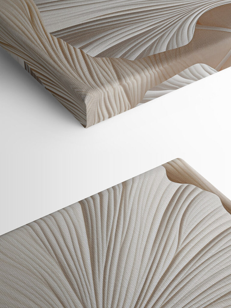 Nature-inspired textured leaf design
