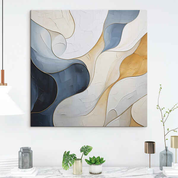 Flowing colors in abstract harmony