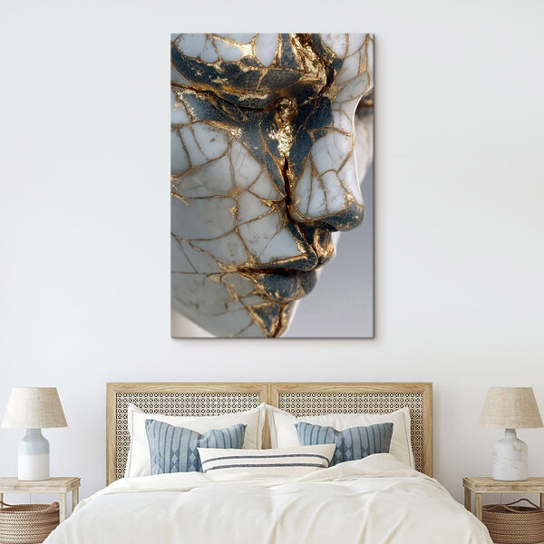 Artistic face with intricate details
