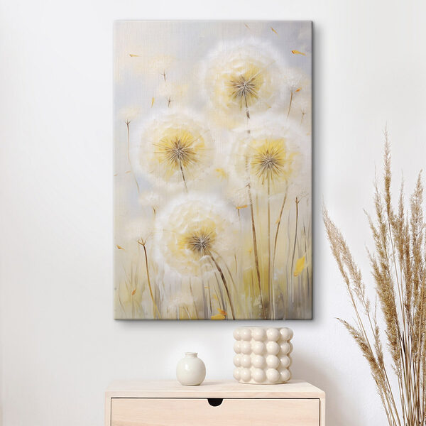 Delicate dandelions in soft hues Delicate dandelions in soft hues