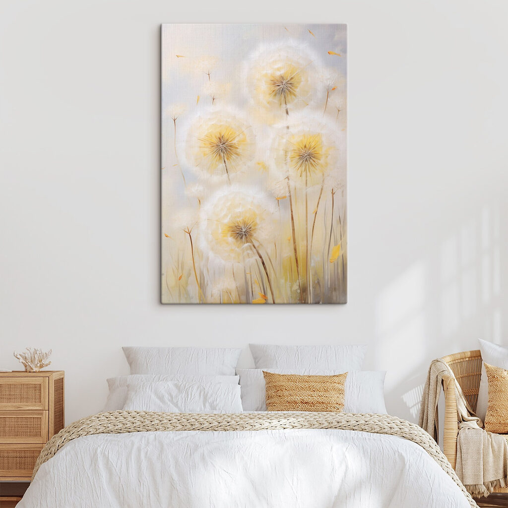 Delicate dandelions in soft hues Delicate dandelions in soft hues