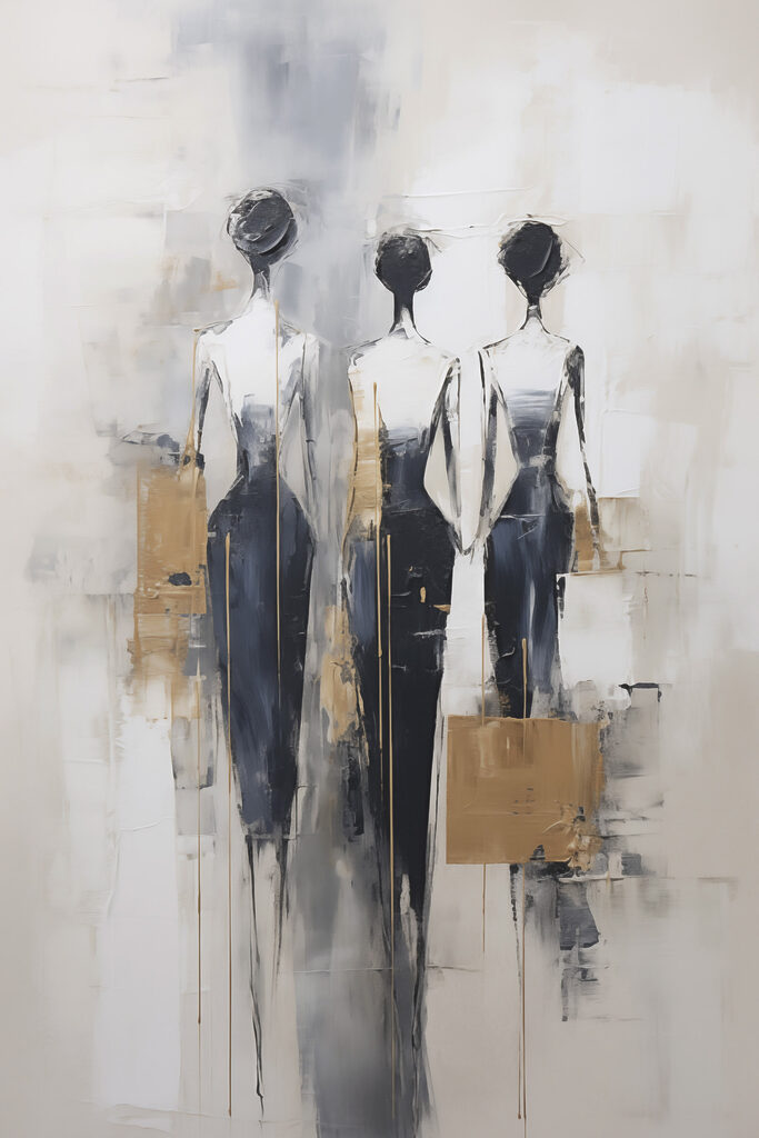 Painting of three women