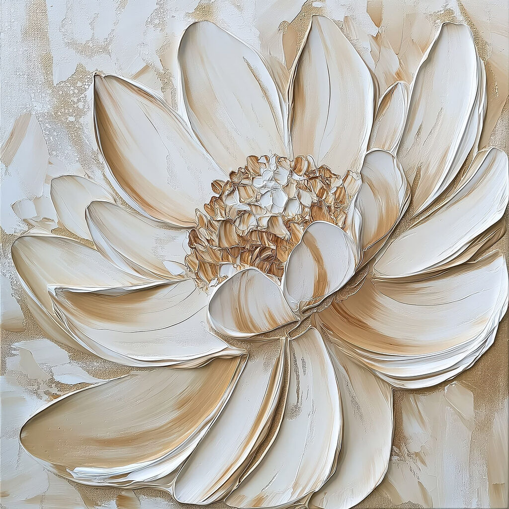 Painting of a flower Painting of a flower