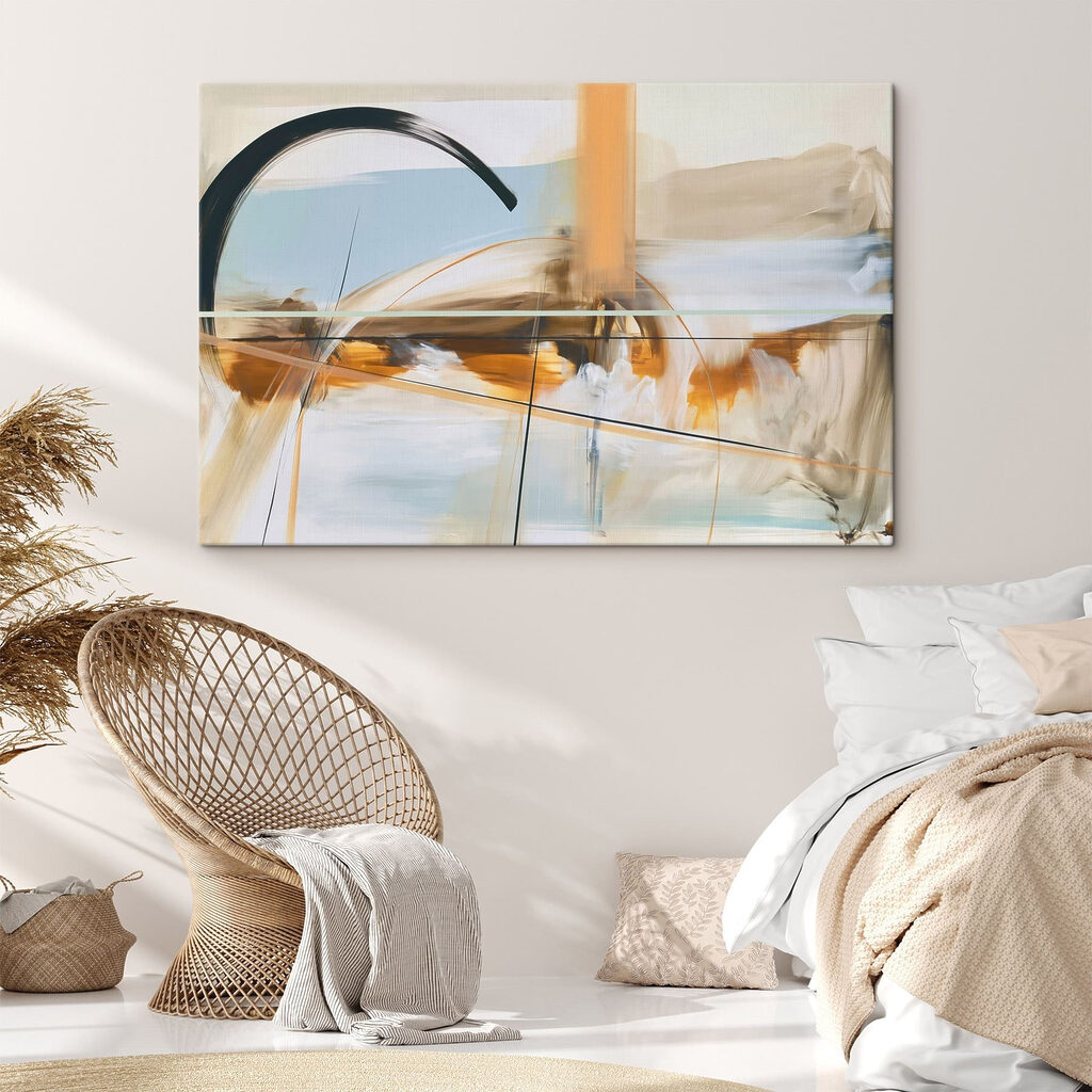 Painting of a curved object